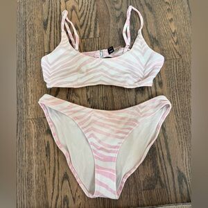 Triangl Pink Zebra Bikini Set